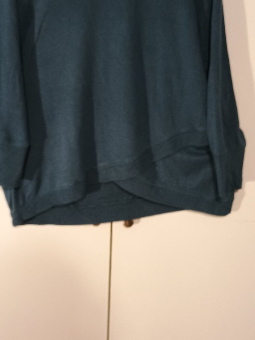 Workshop Republic Clothing Teal Modal High Low Tunic Top 0X Plus Size Long Sleev - Picture 4 of 7